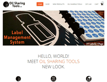 Tablet Screenshot of oilsharingtools.com